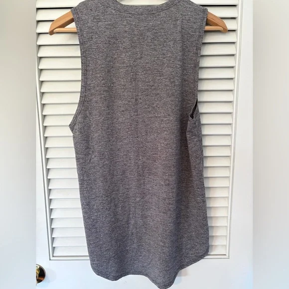 Strength Is My Super Power Gray Muscle Tee with Pink Ribbon - Picture 4 of 4